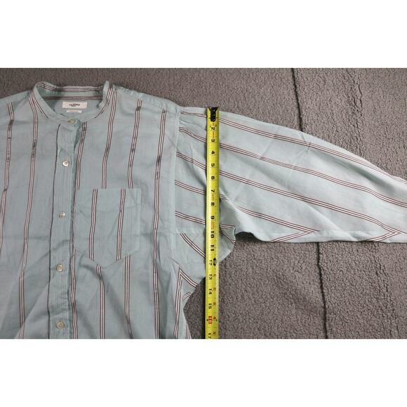 Isabel Marantz Etoile Shirt 40 Blue Multi Striped Satchell Cotton Silk Blend - Picture 11 of 11